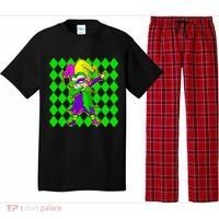 Jester Dabbing Mardi Gras Pajama Set thumb 0