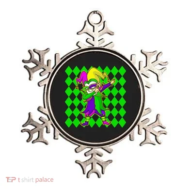 Jester Dabbing Mardi Gras Ornament