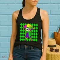 Jester Dabbing Mardi Gras Women's Tank Top thumb 2