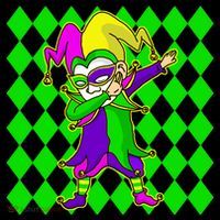 Jester Dabbing Mardi Gras Women's Tank Top thumb 5