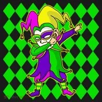 Jester Dabbing Mardi Gras Baby Bodysuit thumb 2