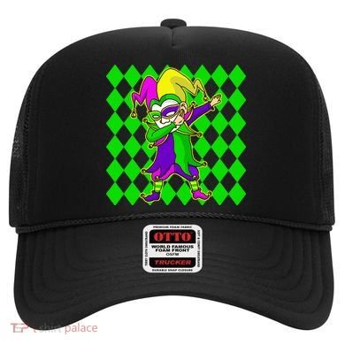 Jester Dabbing Mardi Gras Hat
