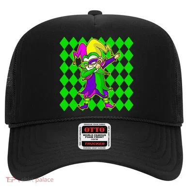 Jester Dabbing Mardi Gras Hat