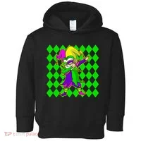 Jester Dabbing Mardi Gras Toddler Hoodie thumb 0