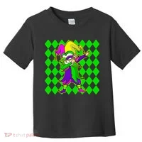Jester Dabbing Mardi Gras Toddler T-Shirt thumb 0