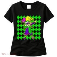 Jester Dabbing Mardi Gras Women's T-Shirt thumb 0