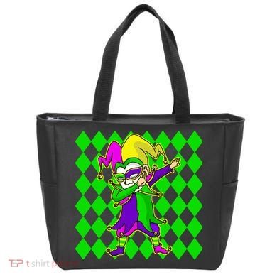 Jester Dabbing Mardi Gras Tote Bag