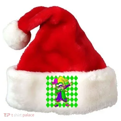 Jester Dabbing Mardi Gras Santa Hat