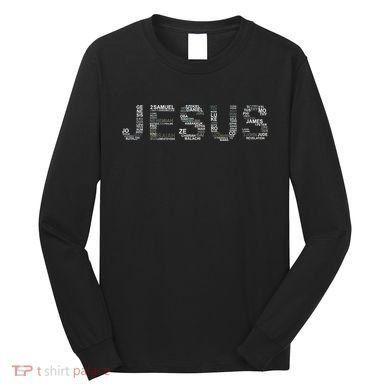 Jesus - Power is in the Name Word Mashup Long Sleeve Shirt