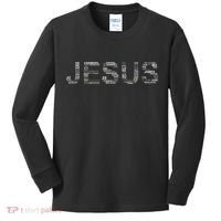 Jesus - Power is in the Name Word Mashup Kids Long Sleeve Shirt thumb 0