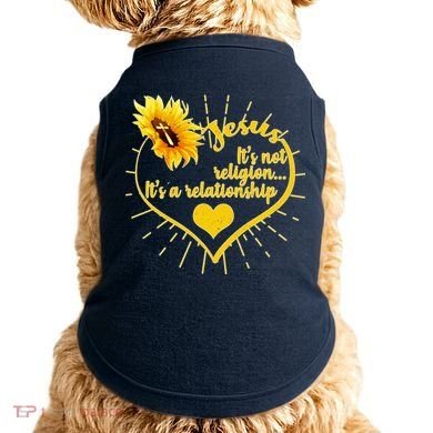Jesus  It's Not Religion It's A Relationship Doggie Tank