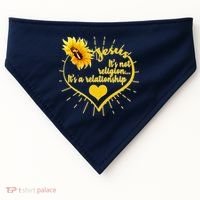 Jesus  It's Not Religion It's A Relationship USA-Made Doggie Bandana thumb 0