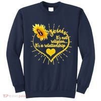 Jesus  It's Not Religion It's A Relationship Sweatshirt thumb 0