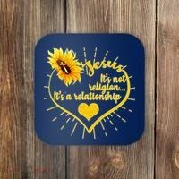 Jesus  It's Not Religion It's A Relationship Coaster thumb 0