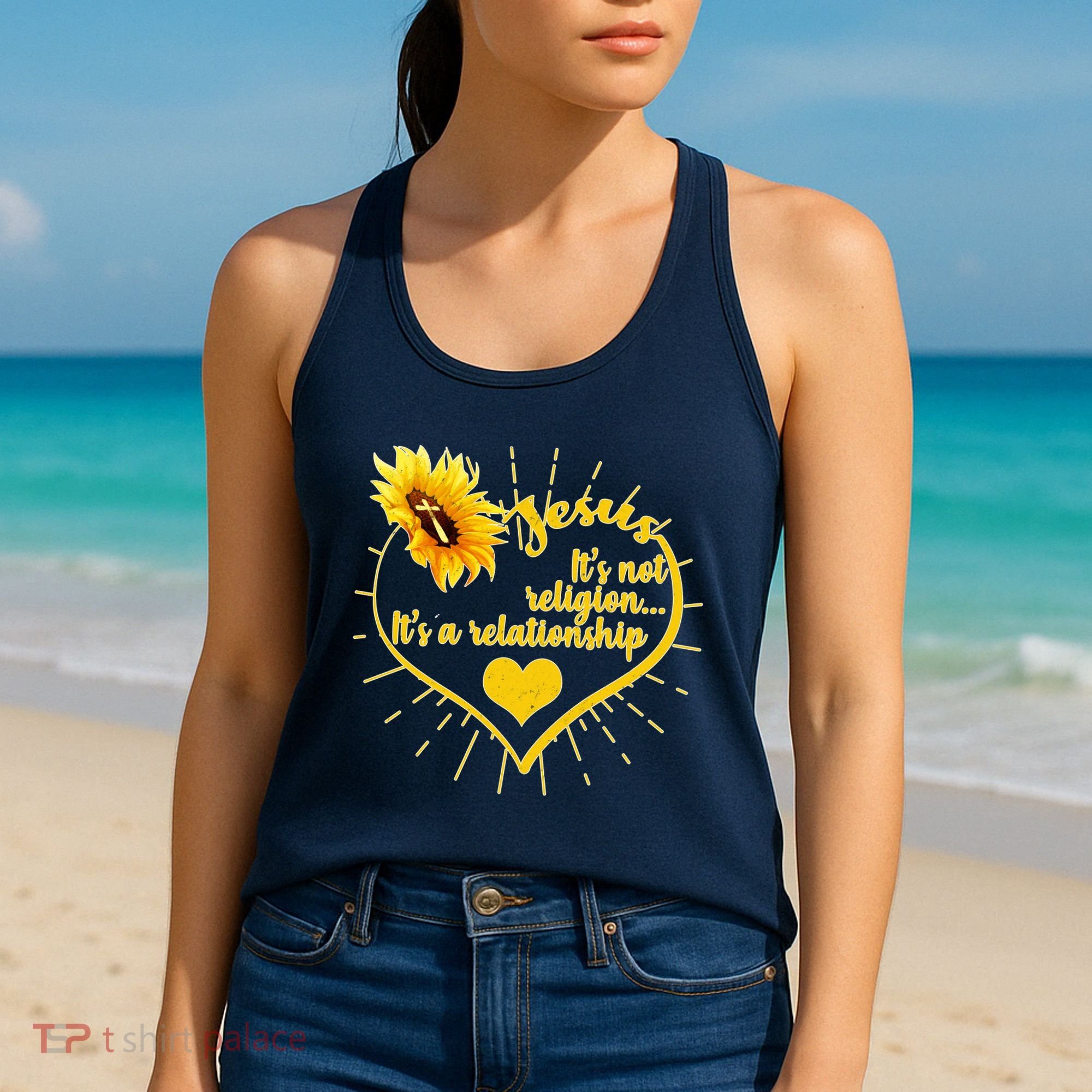 Jesus  It's Not Religion It's A Relationship Women's Tank Top