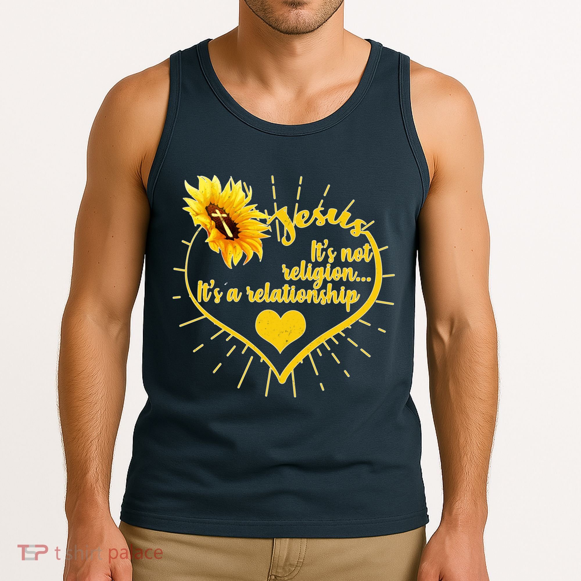 Jesus  It's Not Religion It's A Relationship Tank Top