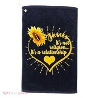 Jesus  It's Not Religion It's A Relationship Golf Towel thumb 0