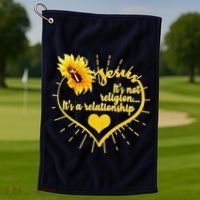 Jesus  It's Not Religion It's A Relationship Golf Towel thumb 1