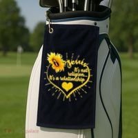 Jesus  It's Not Religion It's A Relationship Golf Towel thumb 2