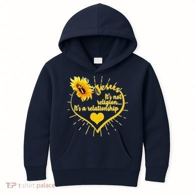 Jesus  It's Not Religion It's A Relationship Kids Hoodie
