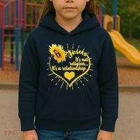 Jesus  It's Not Religion It's A Relationship Kids Hoodie thumb 3