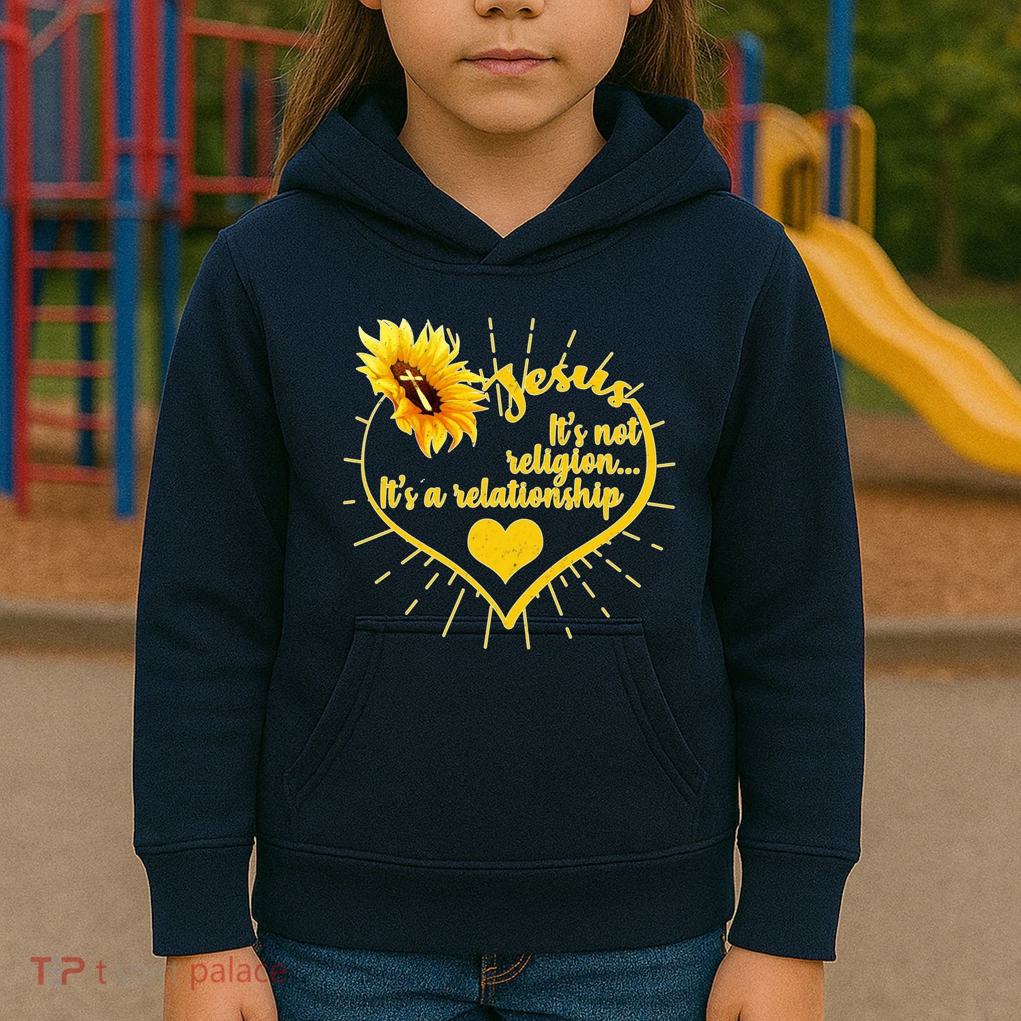 Jesus  It's Not Religion It's A Relationship Kids Hoodie