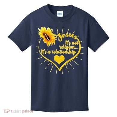 Jesus  It's Not Religion It's A Relationship Kids T-Shirt