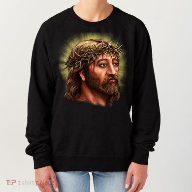 Jesus Abstract Portrait Women's Sweatshirt