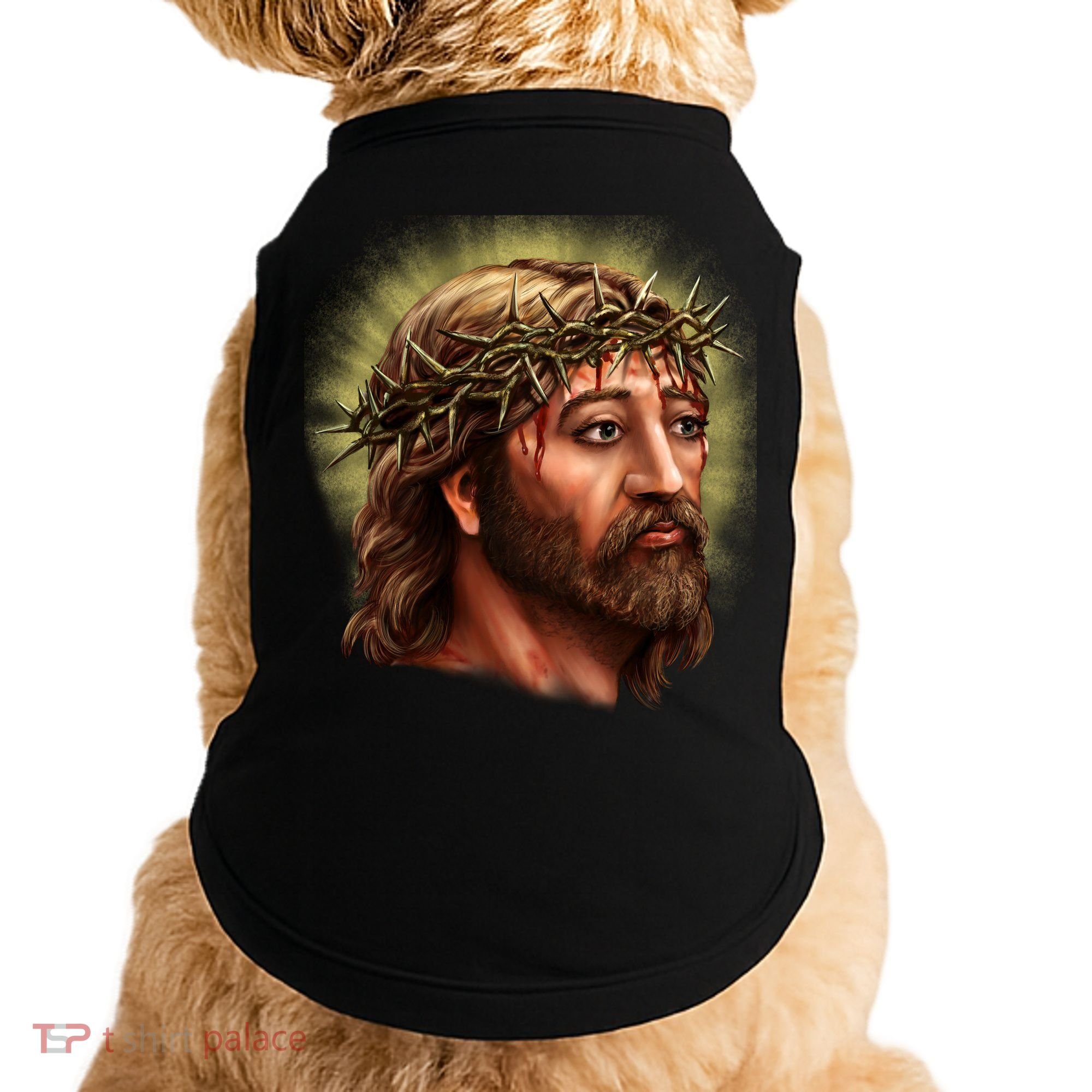 Jesus Abstract Portrait Doggie Tank