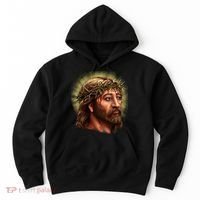 Jesus Abstract Portrait Hoodie thumb 0