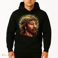 Jesus Abstract Portrait Hoodie thumb 2