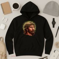 Jesus Abstract Portrait Hoodie thumb 3