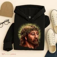Jesus Abstract Portrait Hoodie thumb 4