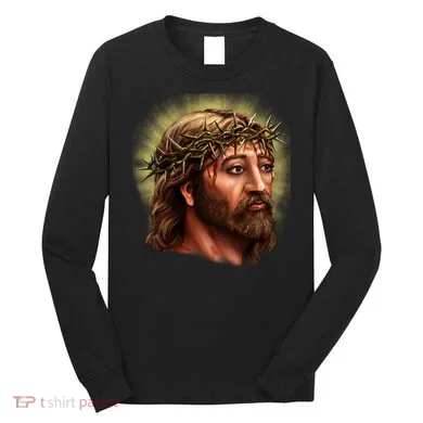 Jesus Abstract Portrait Long Sleeve Shirt
