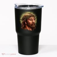 Jesus Abstract Portrait Tumbler thumb 0