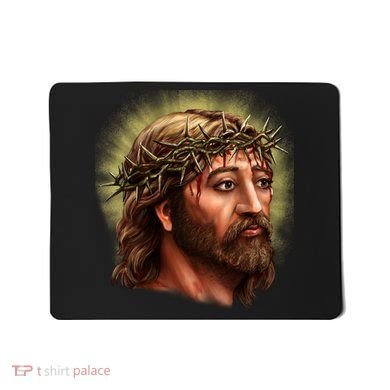 Jesus Abstract Portrait Mousepad