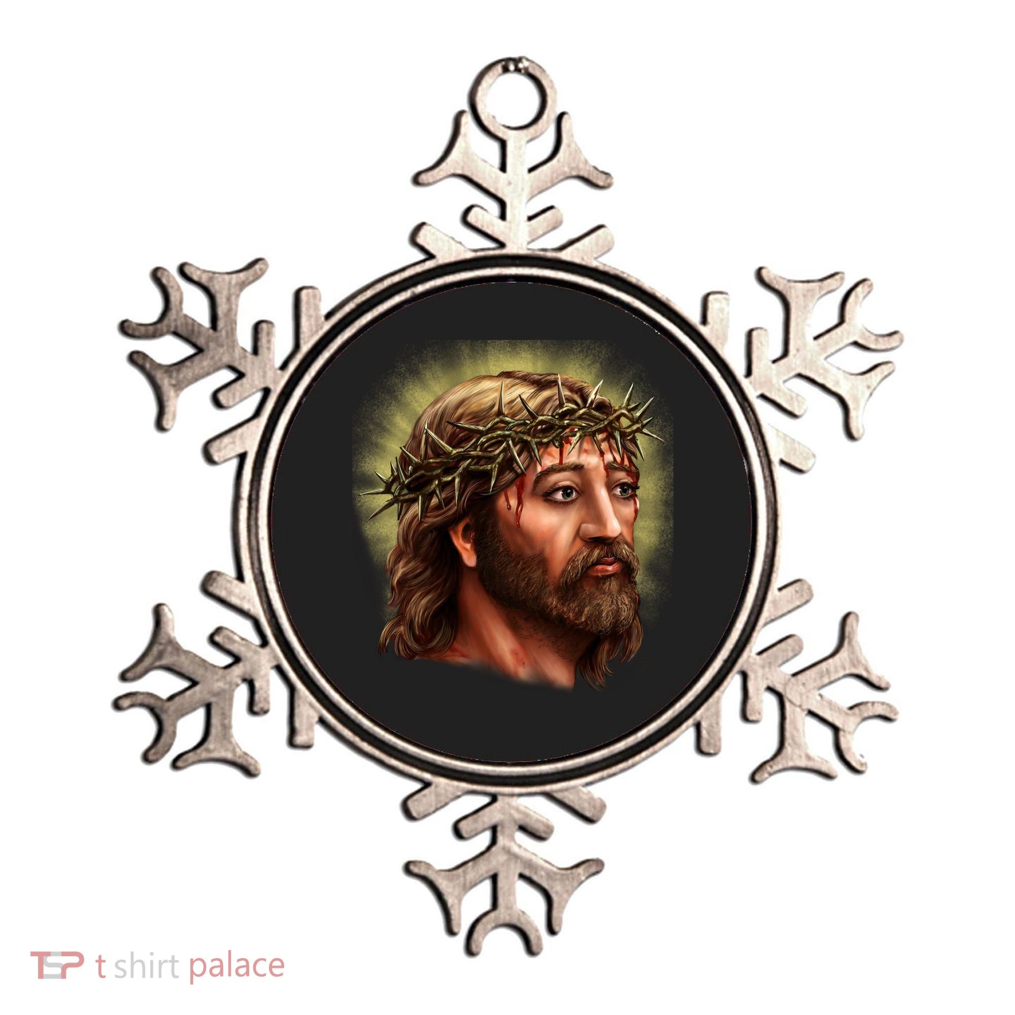 Jesus Abstract Portrait Ornament
