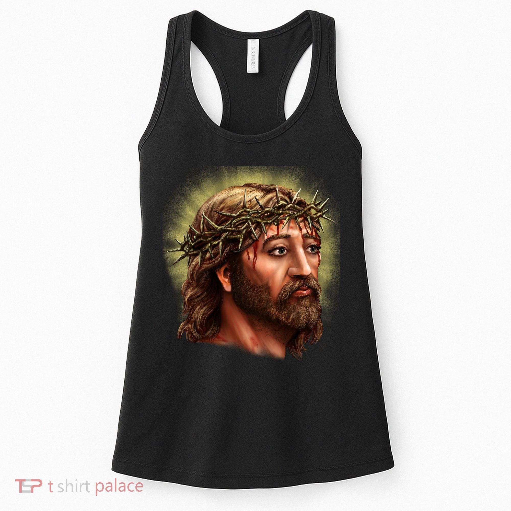 Jesus Abstract Portrait Women's Tank Top