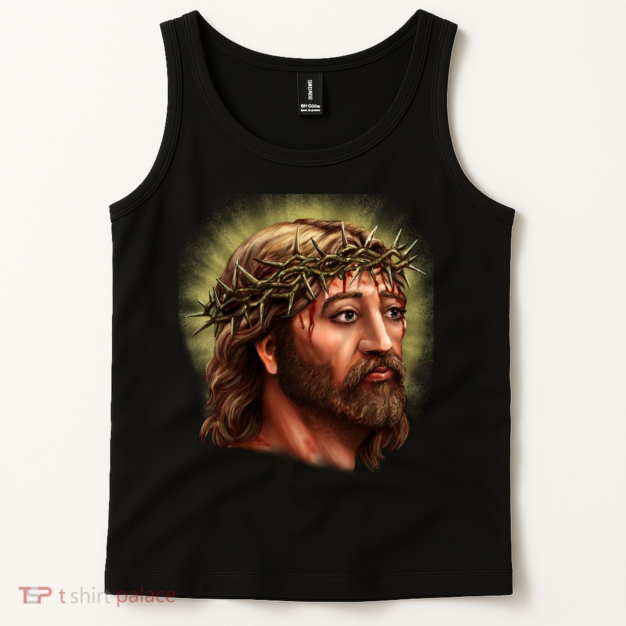 Jesus Abstract Portrait Tank Top
