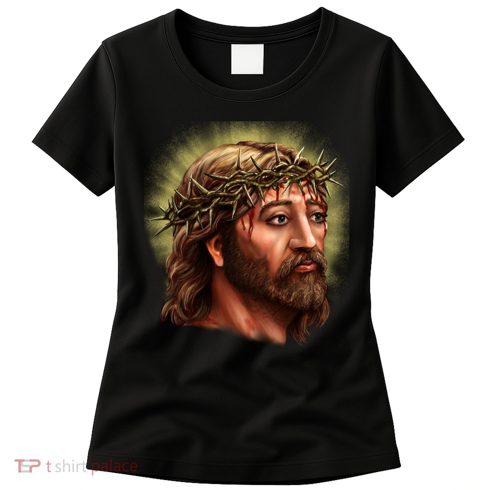 Jesus Abstract Portrait Women's T-Shirt