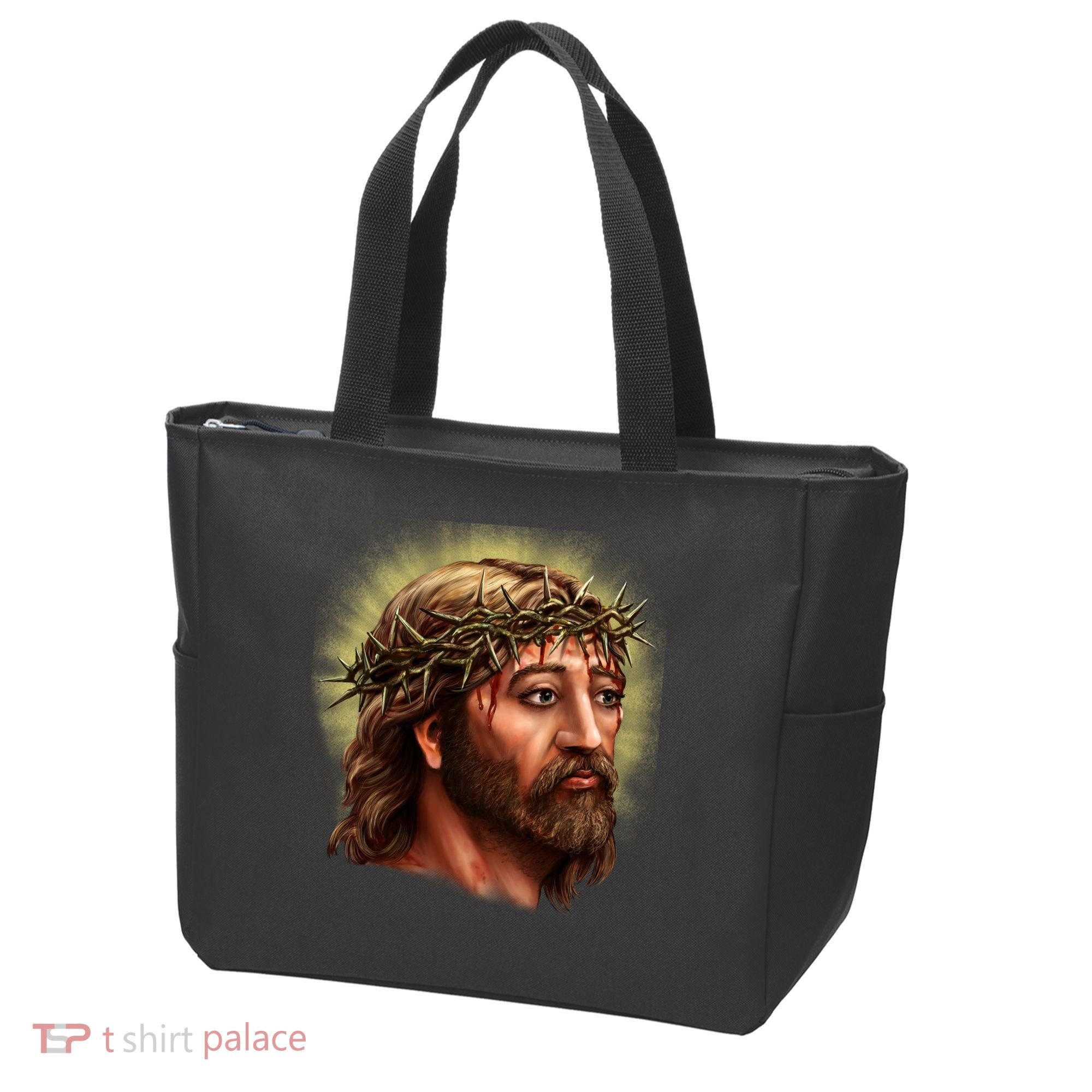 Jesus Abstract Portrait Tote Bag
