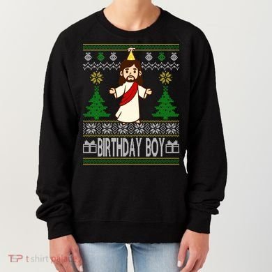 Jesus Birthday Boy Ugly Christmas Women's Sweatshirt
