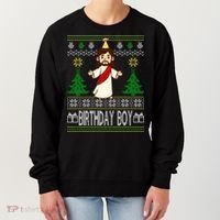 Jesus Birthday Boy Ugly Christmas Women's Sweatshirt thumb 0