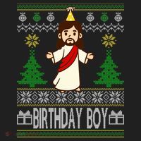 Jesus Birthday Boy Ugly Christmas Women's Sweatshirt thumb 2