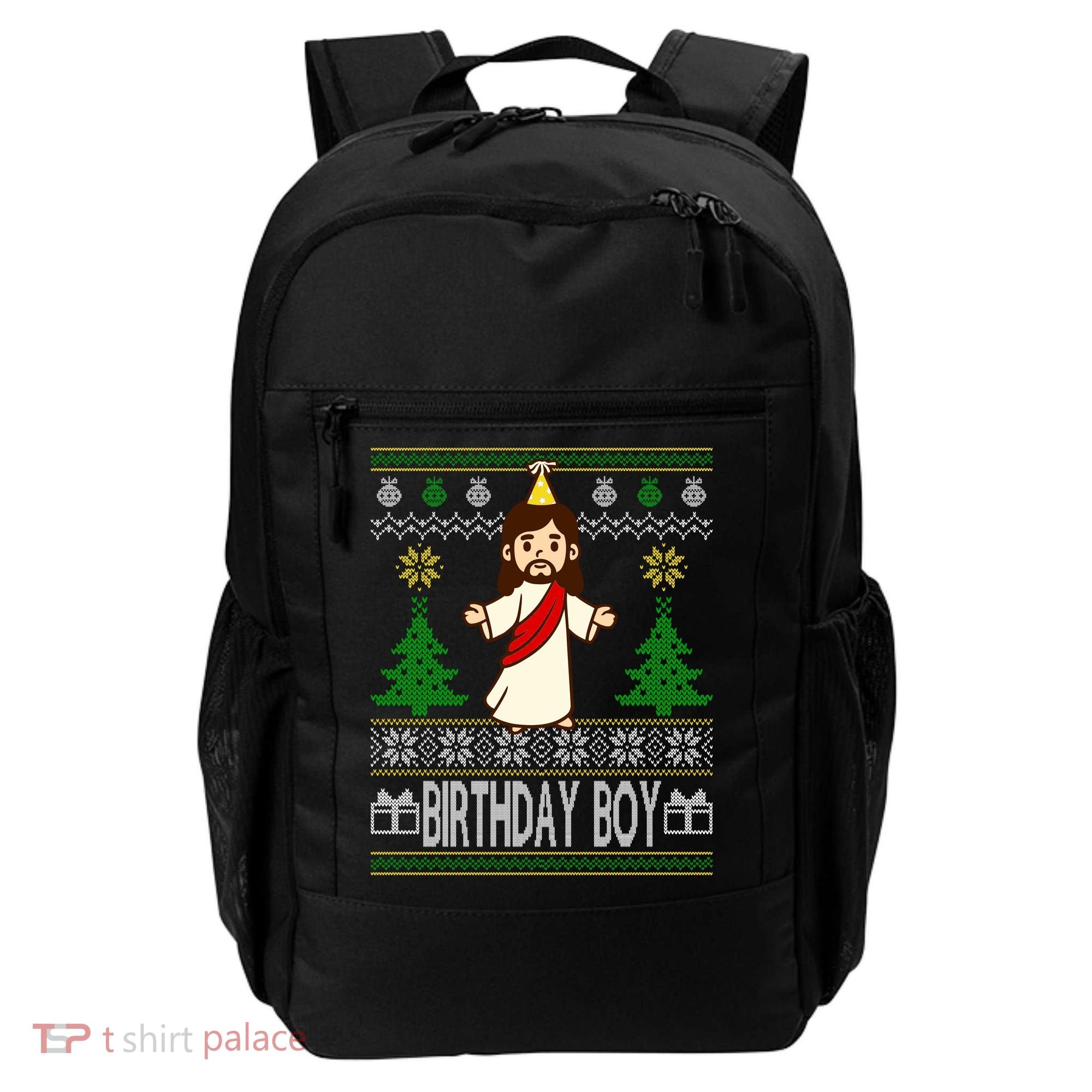 Jesus Birthday Boy Ugly Christmas Backpack