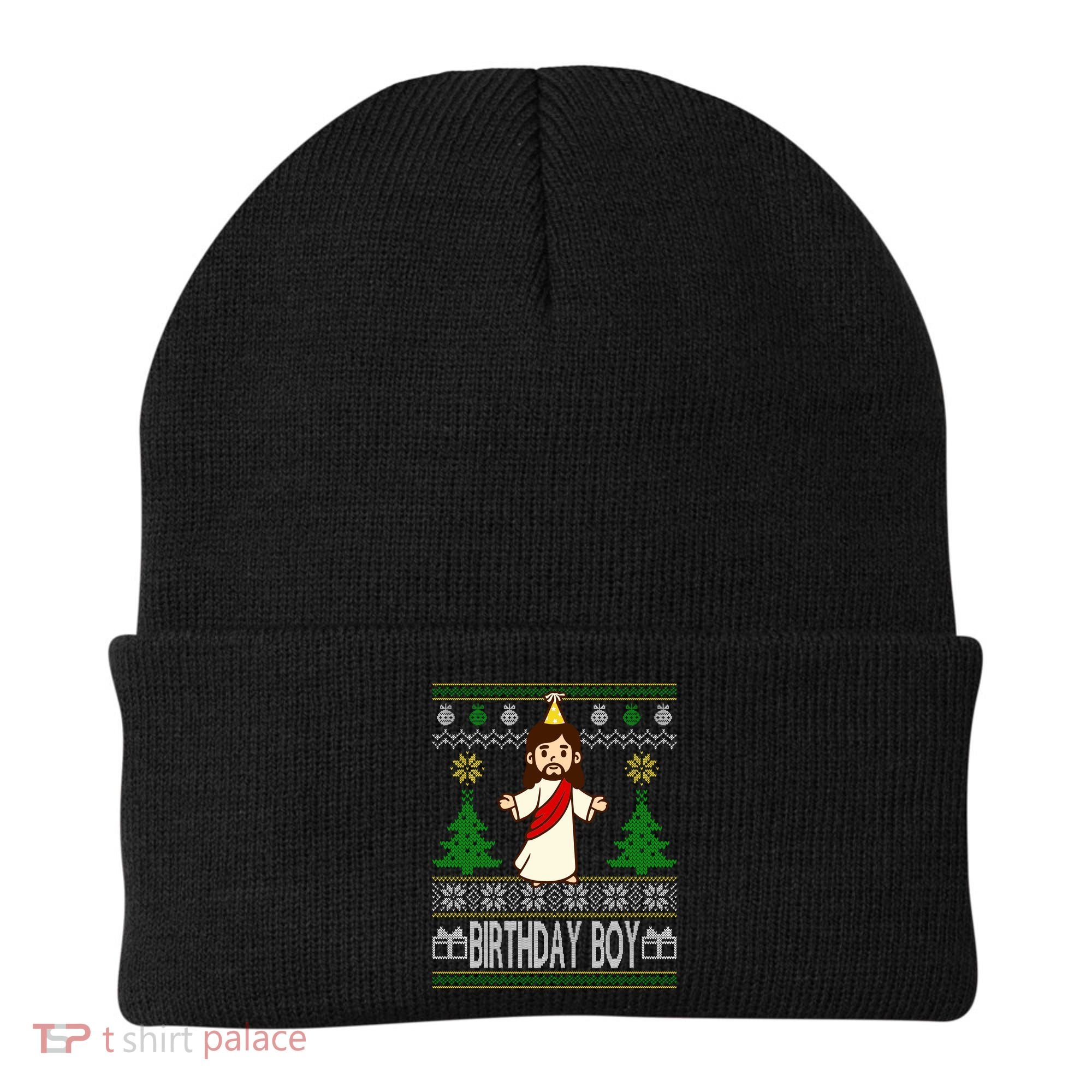 Jesus Birthday Boy Ugly Christmas Beanie