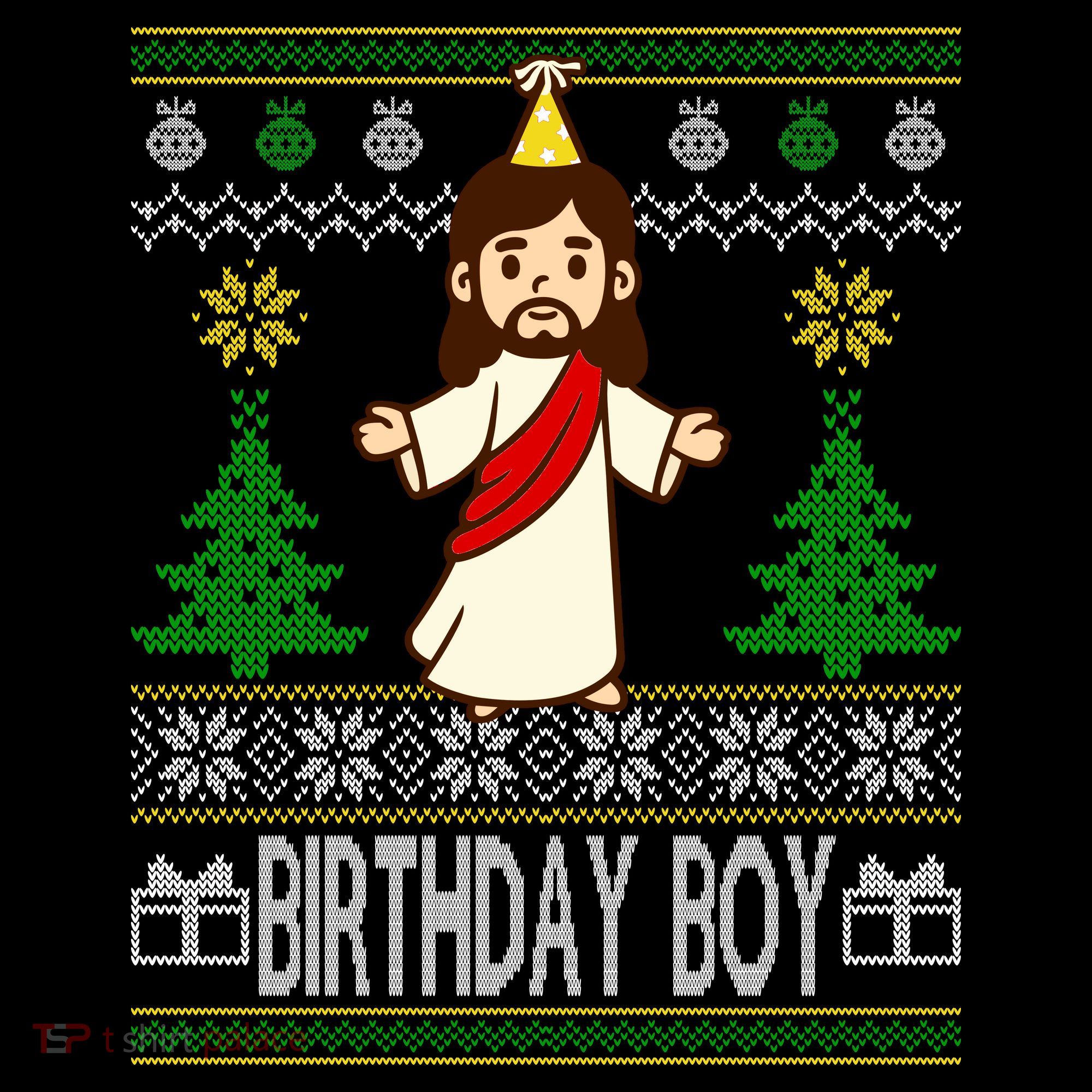 Jesus Birthday Boy Ugly Christmas Women's Hoodie