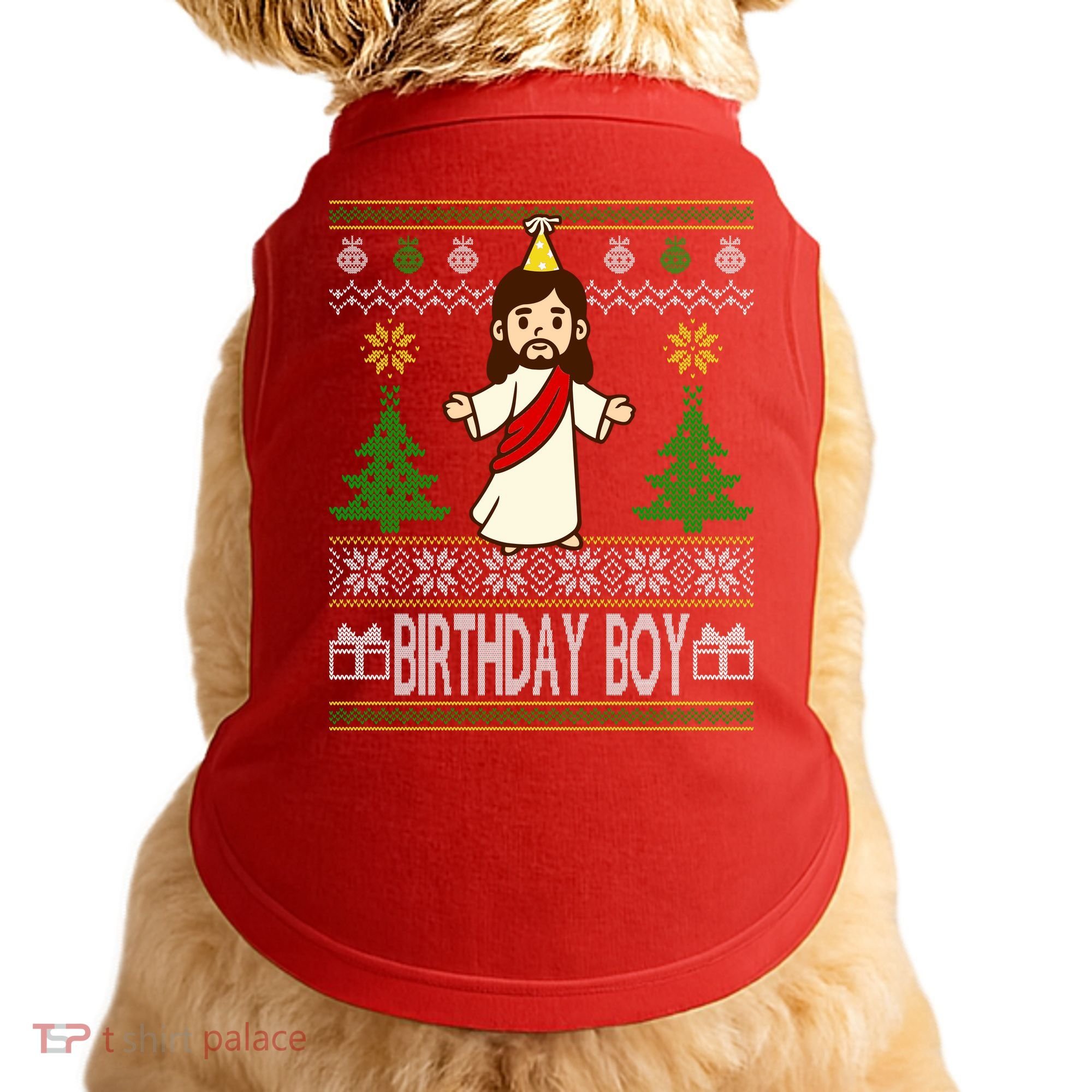 Jesus Birthday Boy Ugly Christmas Doggie Tank