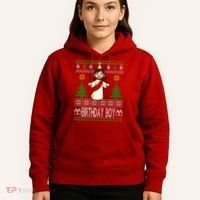 Jesus Birthday Boy Ugly Christmas Hoodie thumb 5