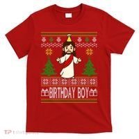 Jesus Birthday Boy Ugly Christmas T-Shirt thumb 0